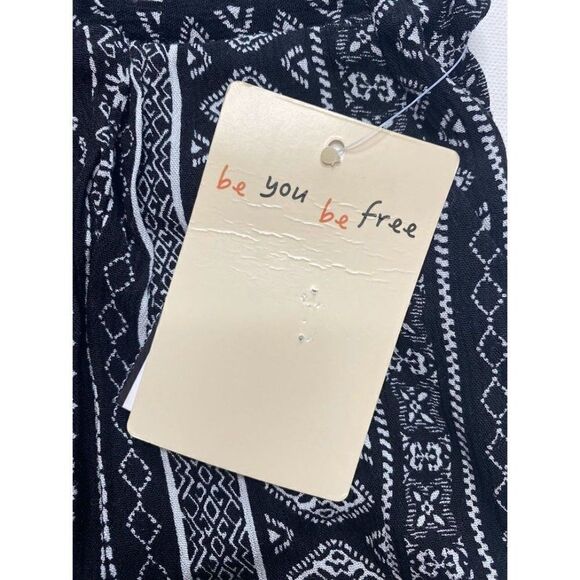 BeBop Shorts Juniors' XS Black White Pockets Comfort Soft Faux-Drawstring NEW - Picture 9 of 12